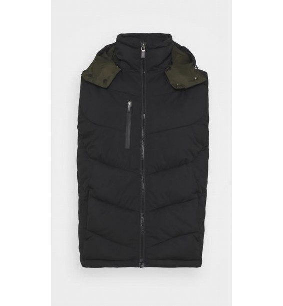 Quilted hooded bodywarmer H1